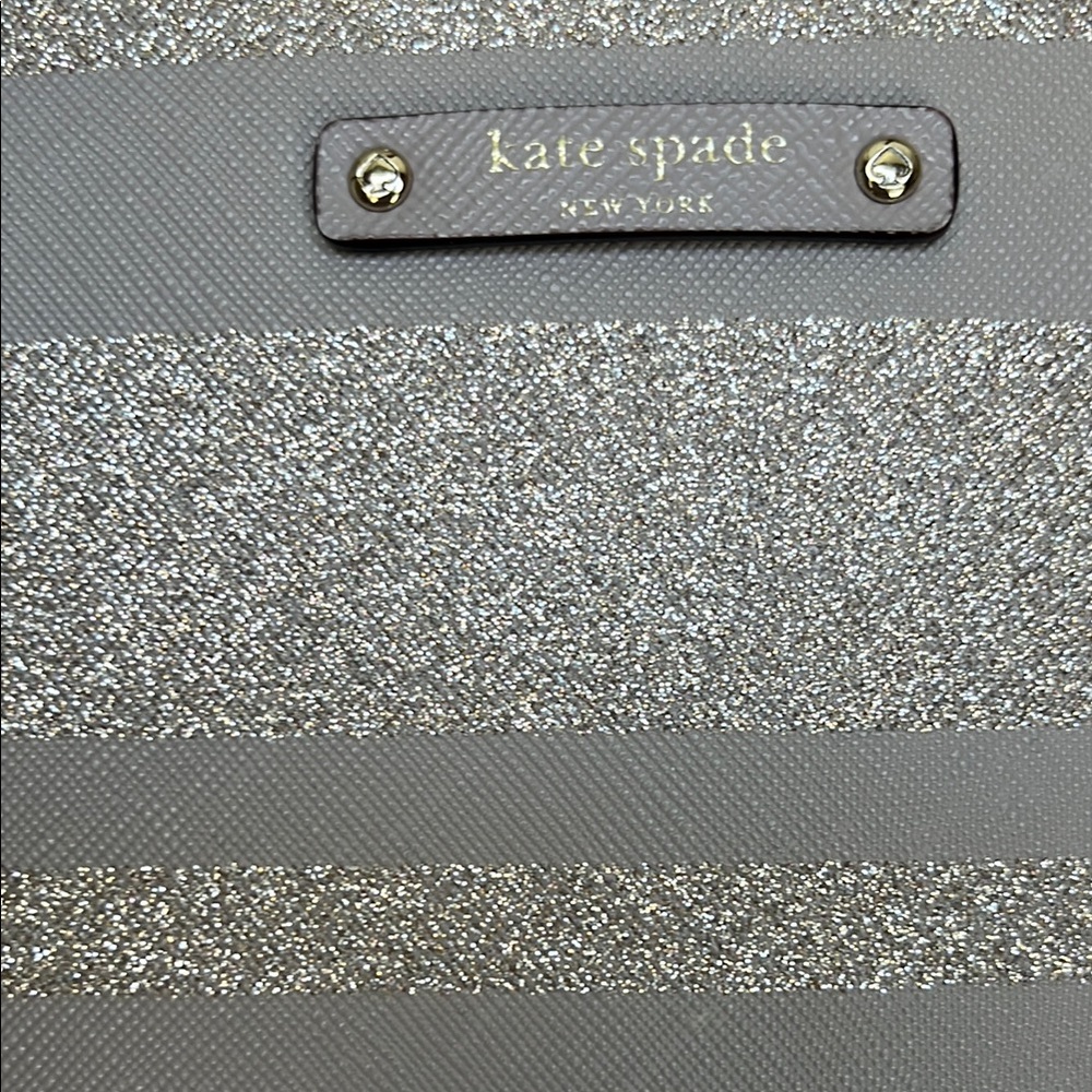 Kate Spate Haven Lane Glitter Striped Tote Lavender - Picture 2 of 15